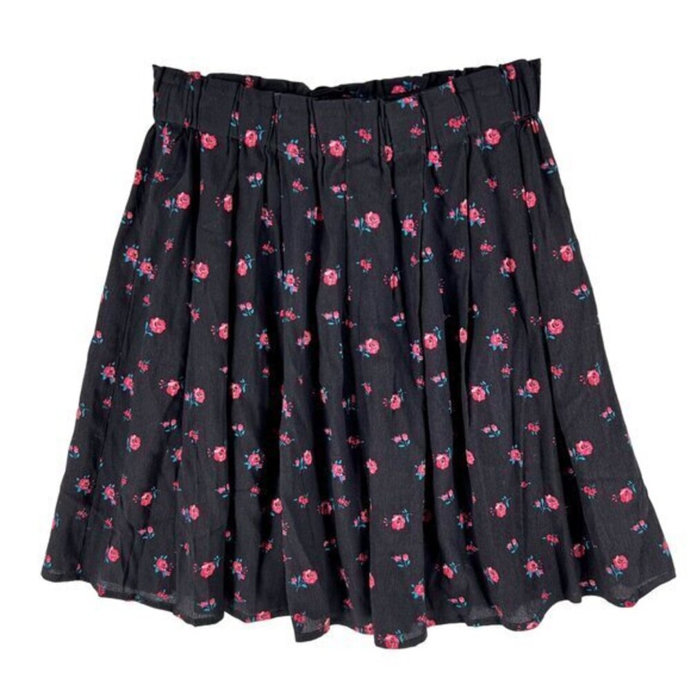 Frnch Womensโ Skirt Size S Floral Print A-line Pull On Whimsigoth Cottagecore